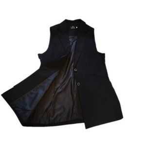 BLACK WAISTCOAT FOR WOMEN, XL